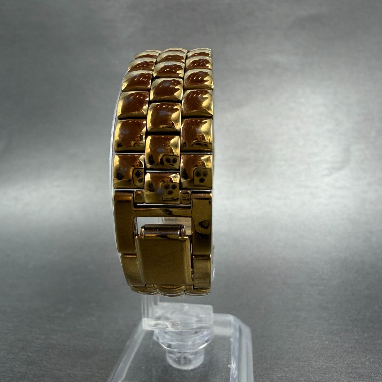 Seiko Tank Watch Women 16mm Champagne Dial Gold Tone 1N00-5G00 New Battery7
