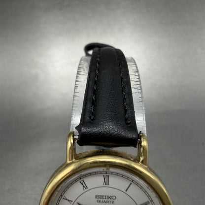 Seiko Watch Women 24mm White Dial Gold Tone Round 2Y00-0A50 New Battery4