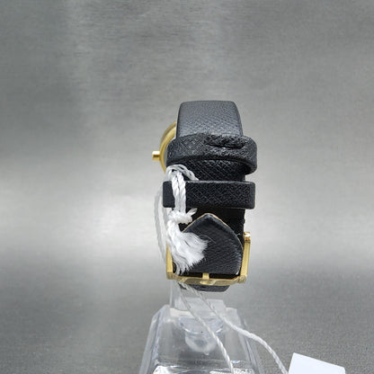 Movado Museum Classic Automatic Watch Women 32mm Black Dial Gold Tone Date Runs7