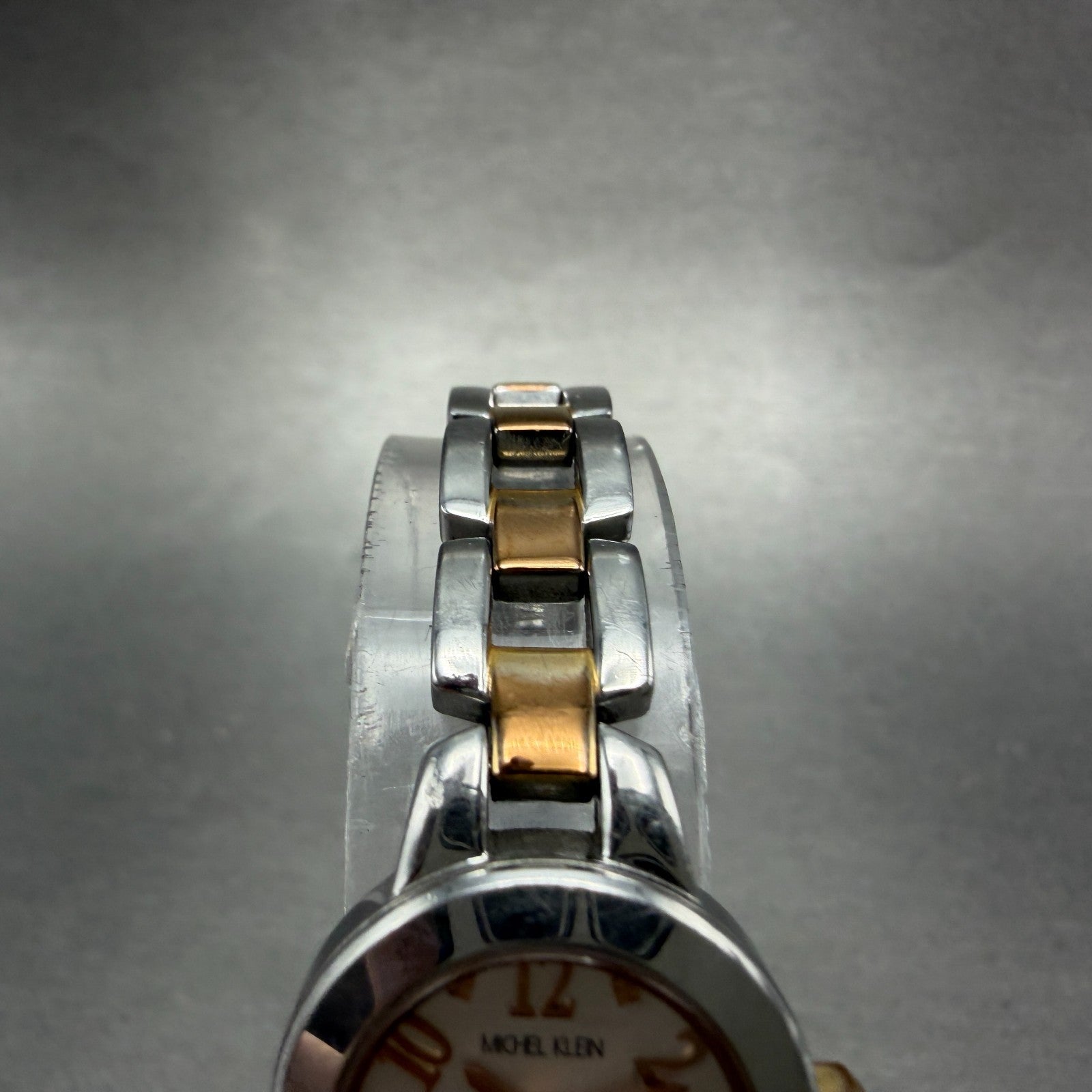 Seiko Michel Klein Watch Women 20mm White Dial Two Tone Round 1N01-K970 New Batt4
