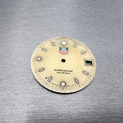 Tag Heuer Professtional 2000 Watch Dial Gold Tone Swiss Mader 26mm Date
