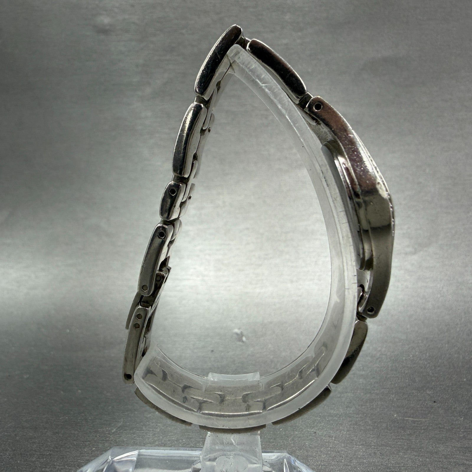 ESQ Watch Women 22mm Black Dial Silver Tone Crystal Bezel Round E5213 New Batt8