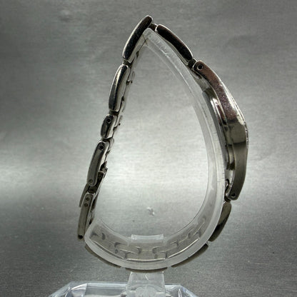ESQ Watch Women 22mm Black Dial Silver Tone Crystal Bezel Round E5213 New Batt8