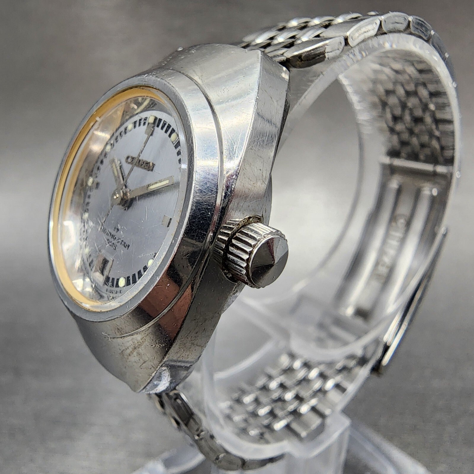 Citizen Cosmostar Watch Women 24mm Gray Dial Silver Tone Date Manual E10633K3