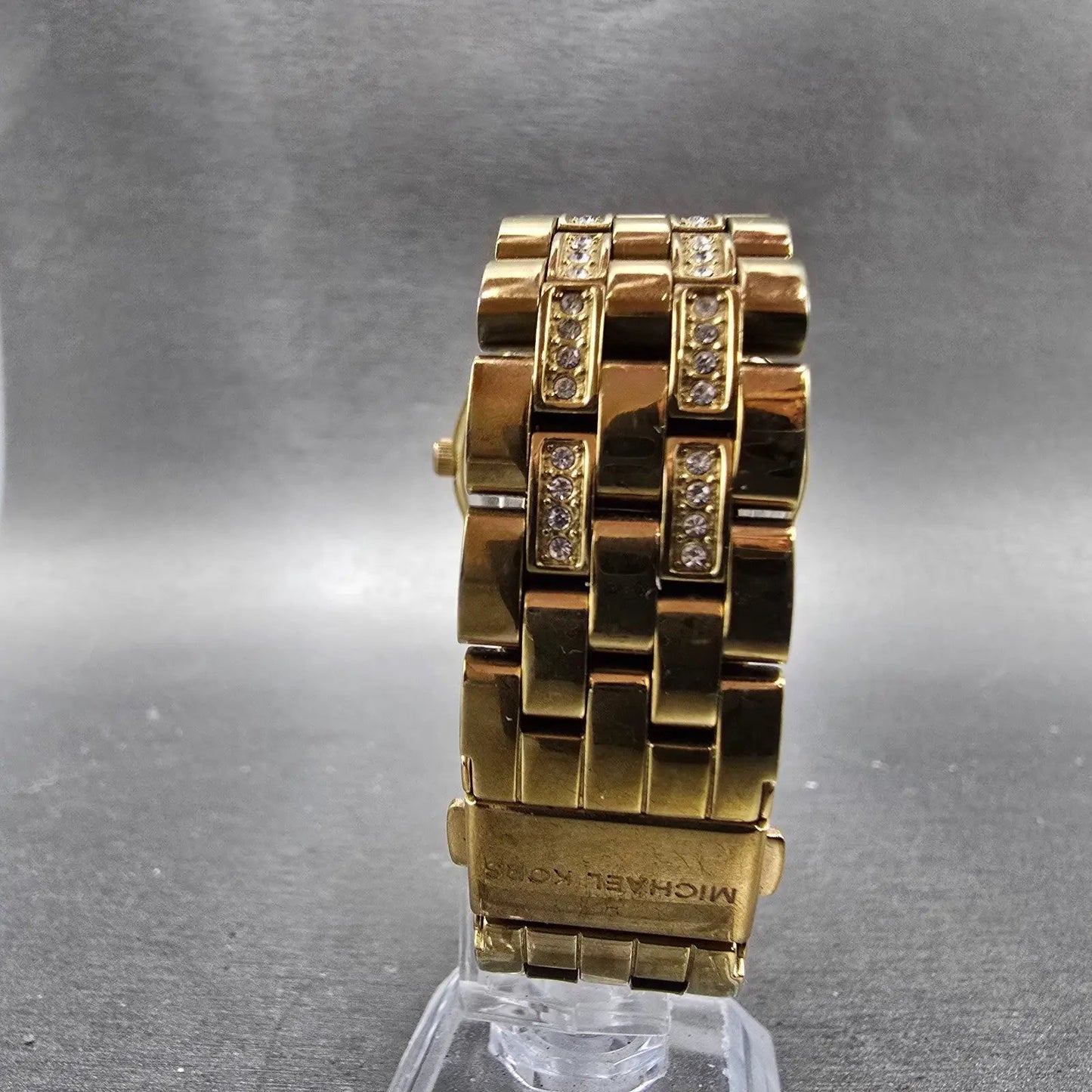 Michael Kors Nini Watch Women 35mm White Dial Gold Tone MK-3214 New Battery6