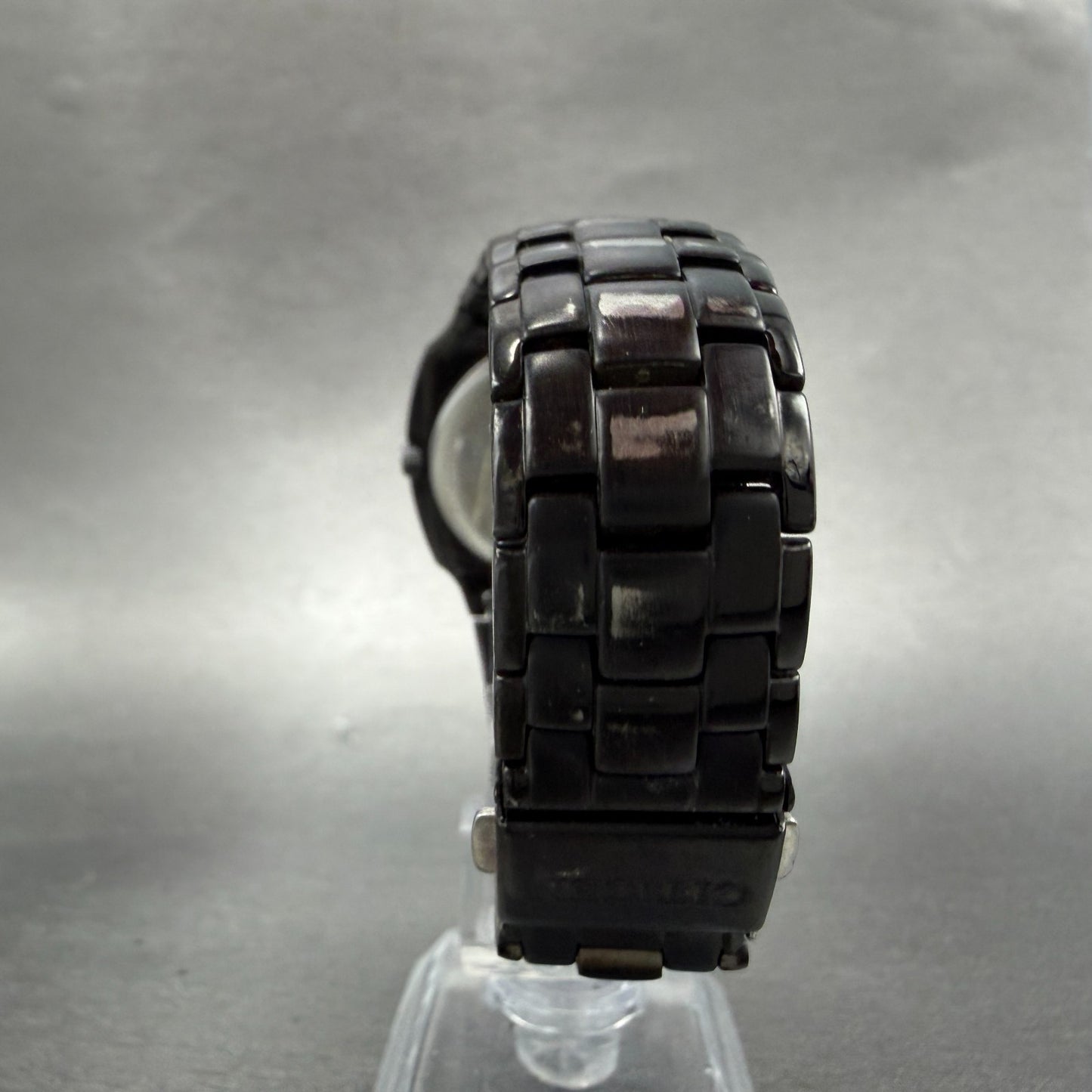 Citizen Eco-Drive Watch Men 38mm Black Dial Black Tone Date Round E111-S0634267
