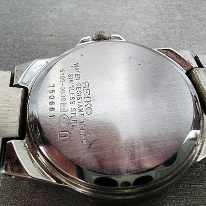Seiko Lukia Watch Women 33m Red Dial Silver Tone Daydate 5y890b30 New Battery9