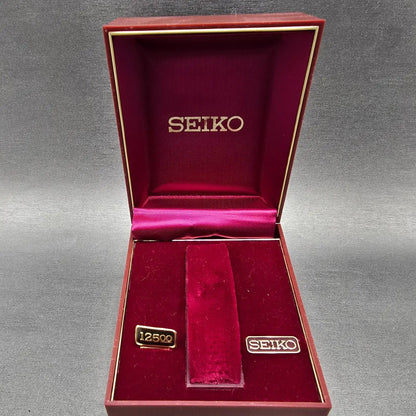 Seiko Presentation Watch Box Case Red Plastic Quartz Vintage Japan0