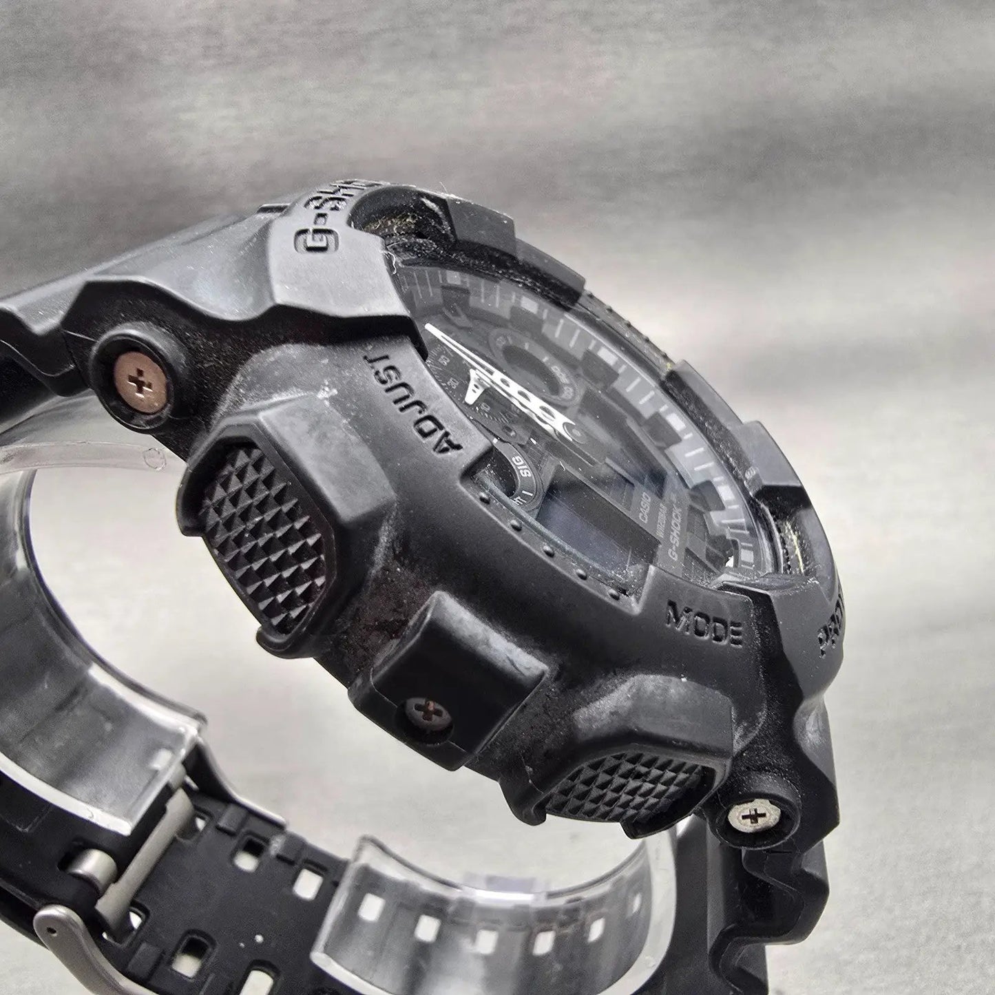 Casio G-Shock GA-100 Watch Men 51mm Black Alarm Chronograph Timer New Battery3