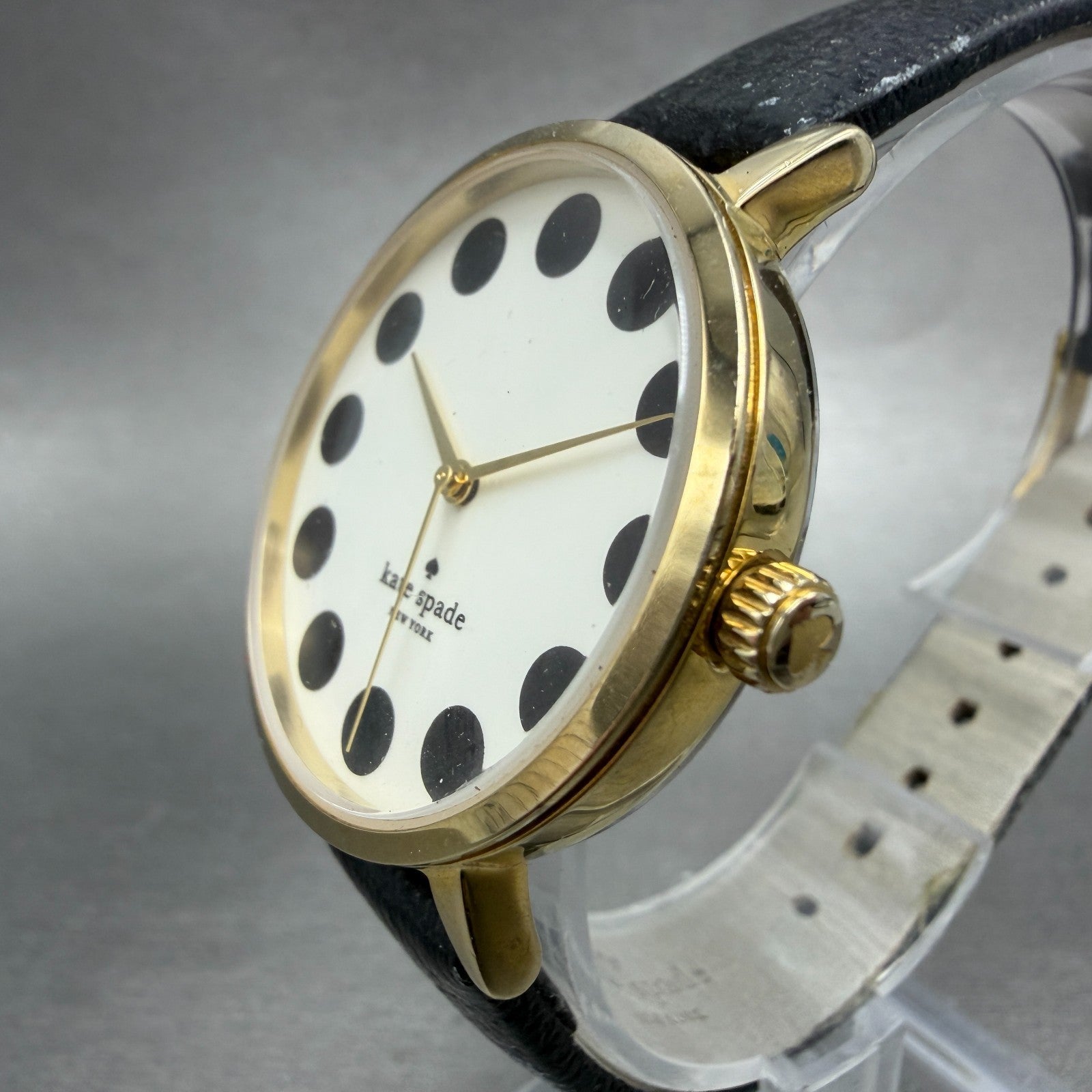 Kate Spade Metro watch Women 34mm Cream Dial Gold Tone Round 0107 New Battery2