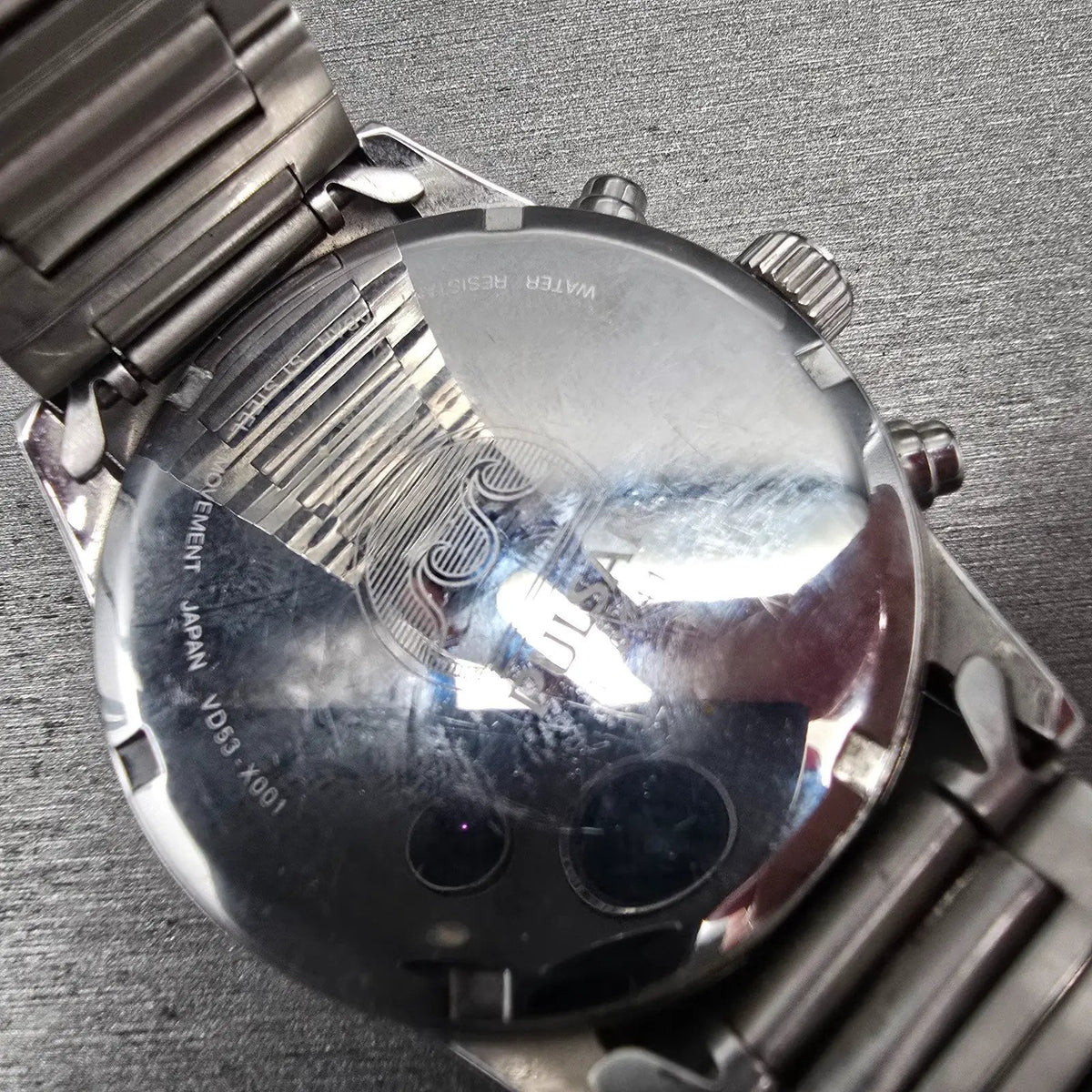 Pulsar Chronograph Watch Men 42mm Blue Dial Silver Tone Date VD53-X001 New Batt10