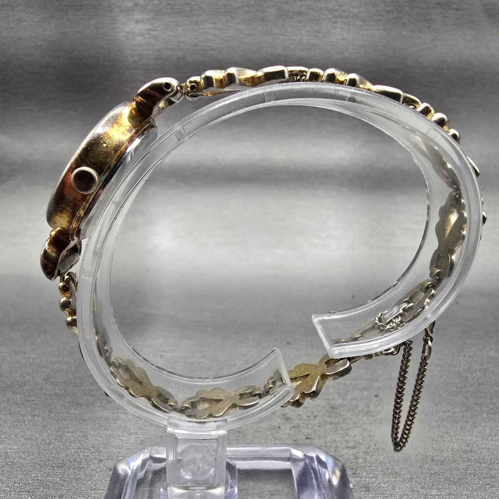 Seiko Watch Women 23mm Gold Dial Gold Tone Round 1421-8060 New Battery Vintage6