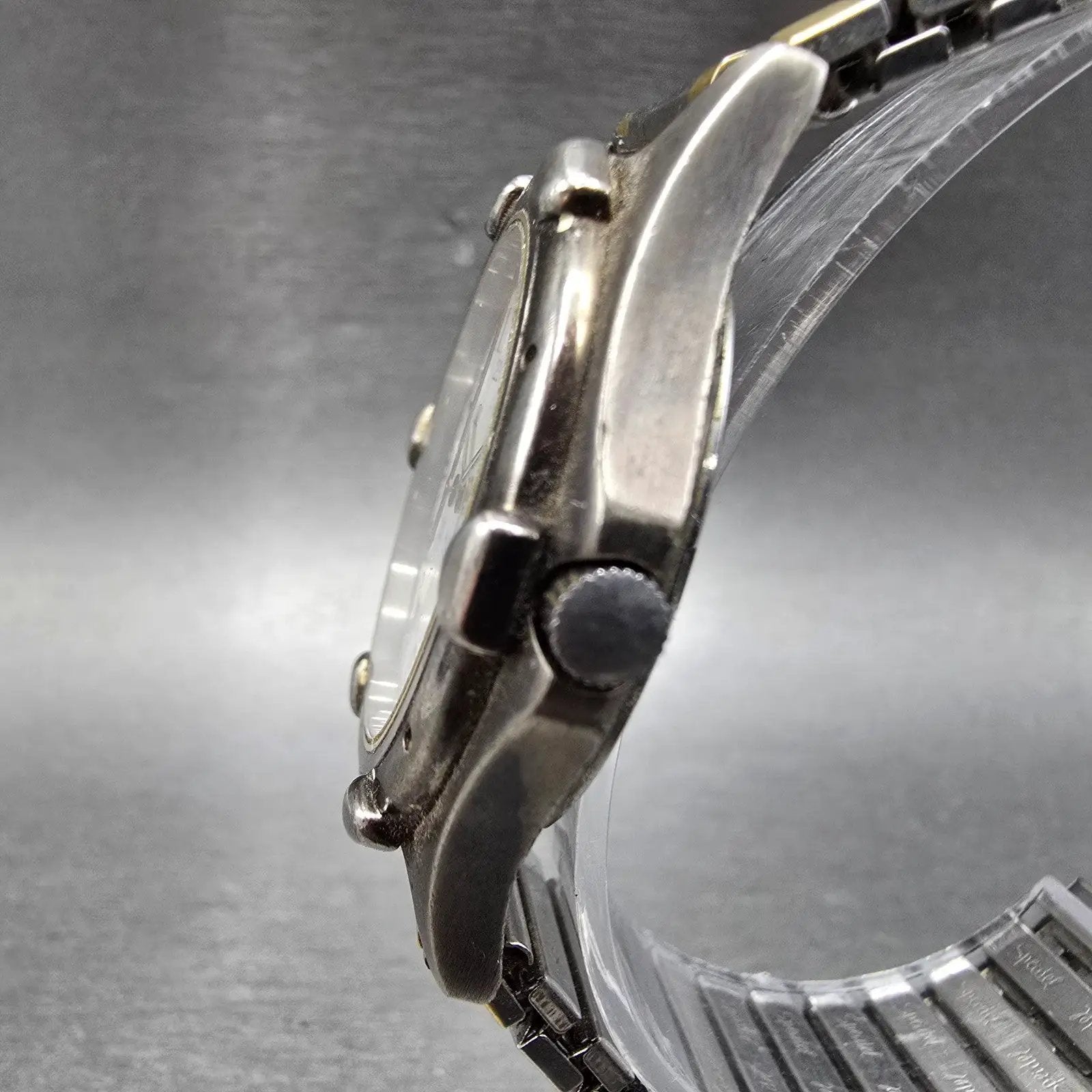 Wenger SAK Watch Men 36mm White Dial Silver Tone Date Round Vintage PARTS VTG LP3