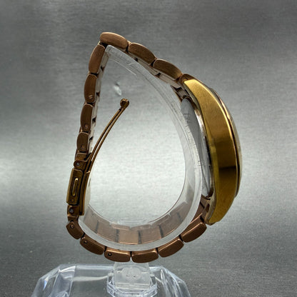 Coach Tristen Watch Women 33mm Silver Dial Rose Gold Tone Round New battery9