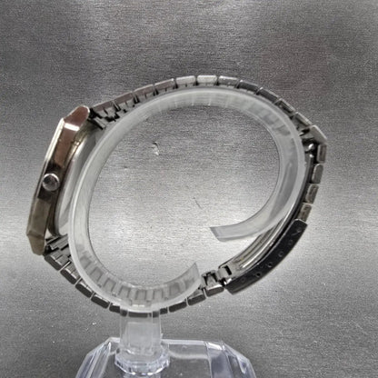 Seiko Analog Digital Watch Men 33mm Silver Dial Silver Tone H601-5400 NewBattery6