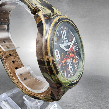 Timex Expedition Real Tree Watch Men 39mm Camo Dial Camo Case Round New Batt3