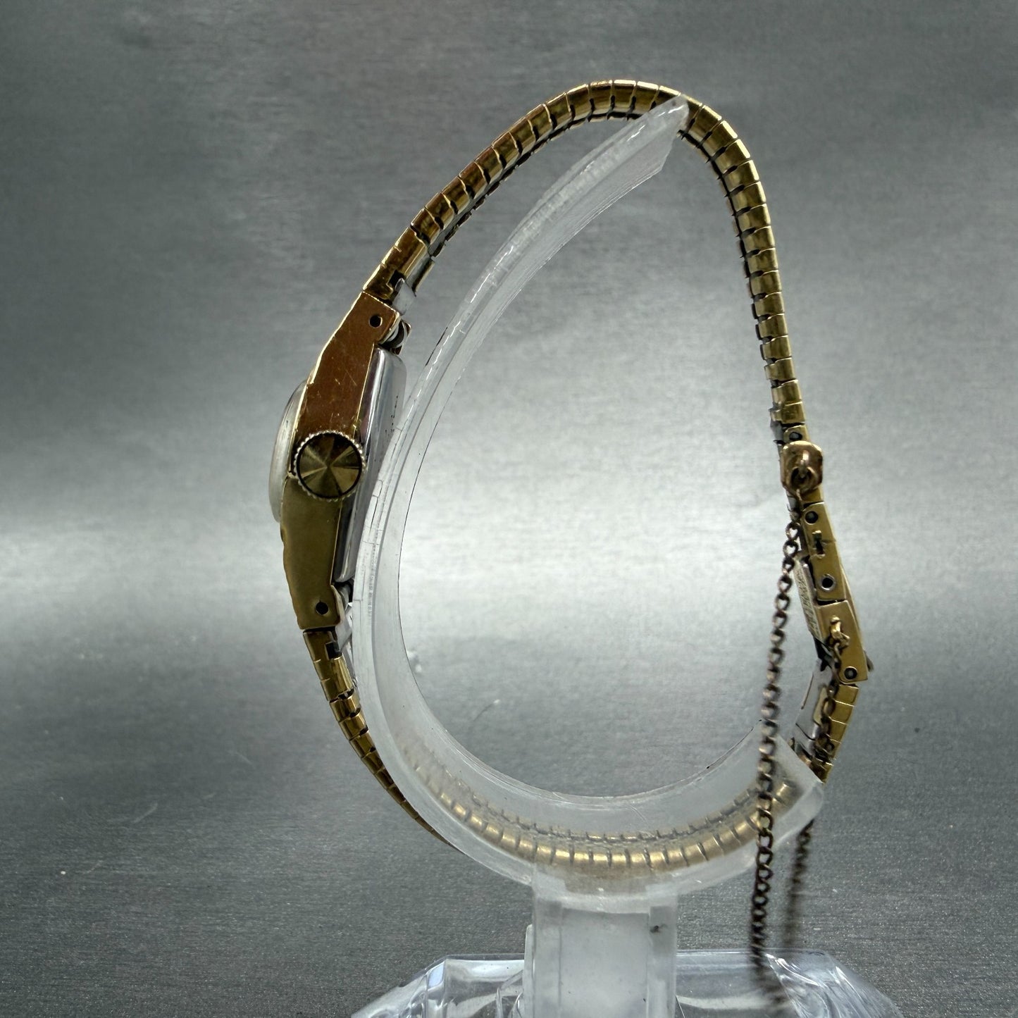 Seiko Rainbow Watch Women 17mm Champagne Dial Gold Tone Manual 11-7450 Runs6