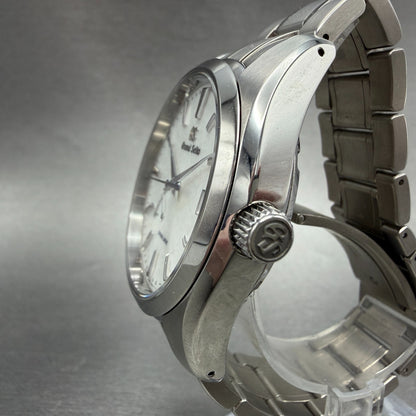 Grand Seiko Snowflake Watch Men 41mm White Dial Titanium Spring Drive SBGA2113