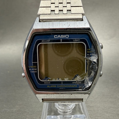 Casio AA-84 103 Watch Men 36mm Digital Silver Tone Alarm Chrono VTG PARTS0