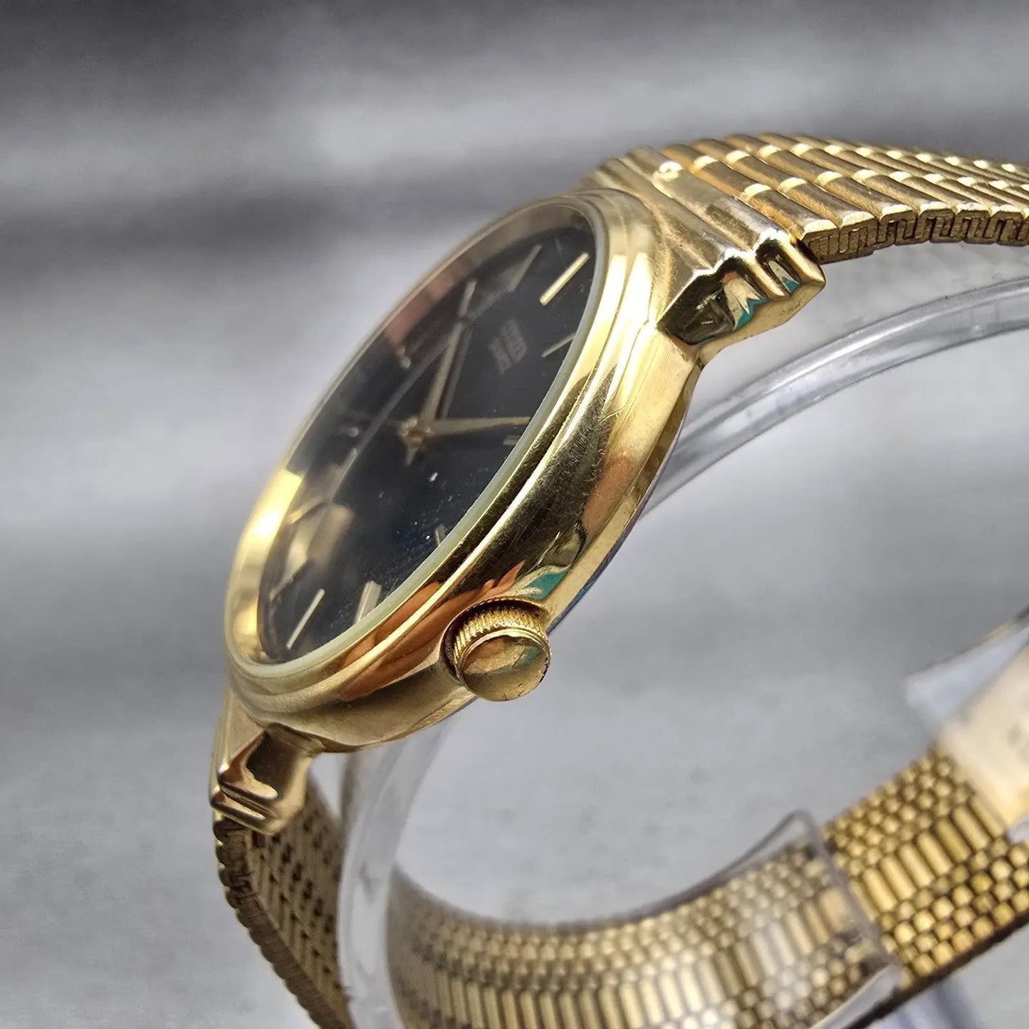 Citizen CQ Watch Men 30mm Black Dial Gold Tone Round 6030-914147 New Battery2