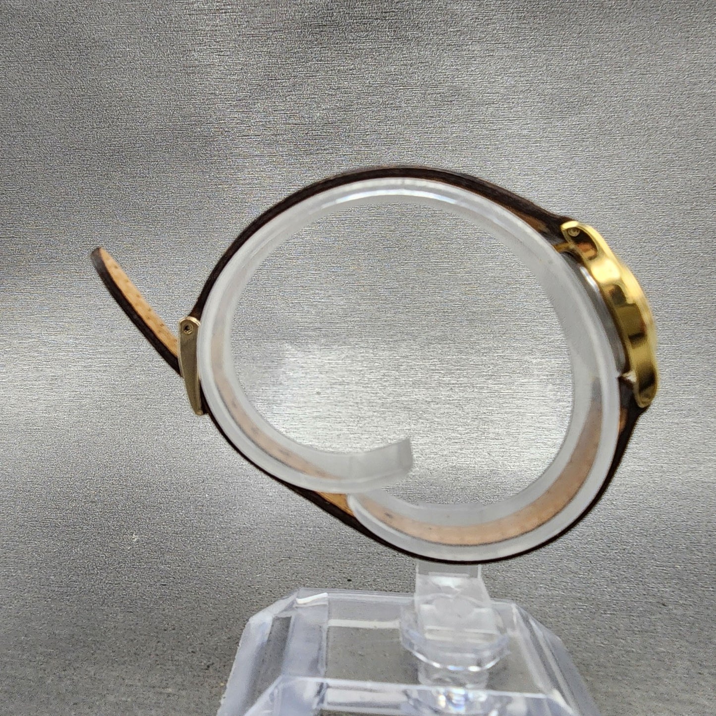 Seiko Watch Women 20mm Gold Dial Gold Tone Round 1N010E10 New Battery8