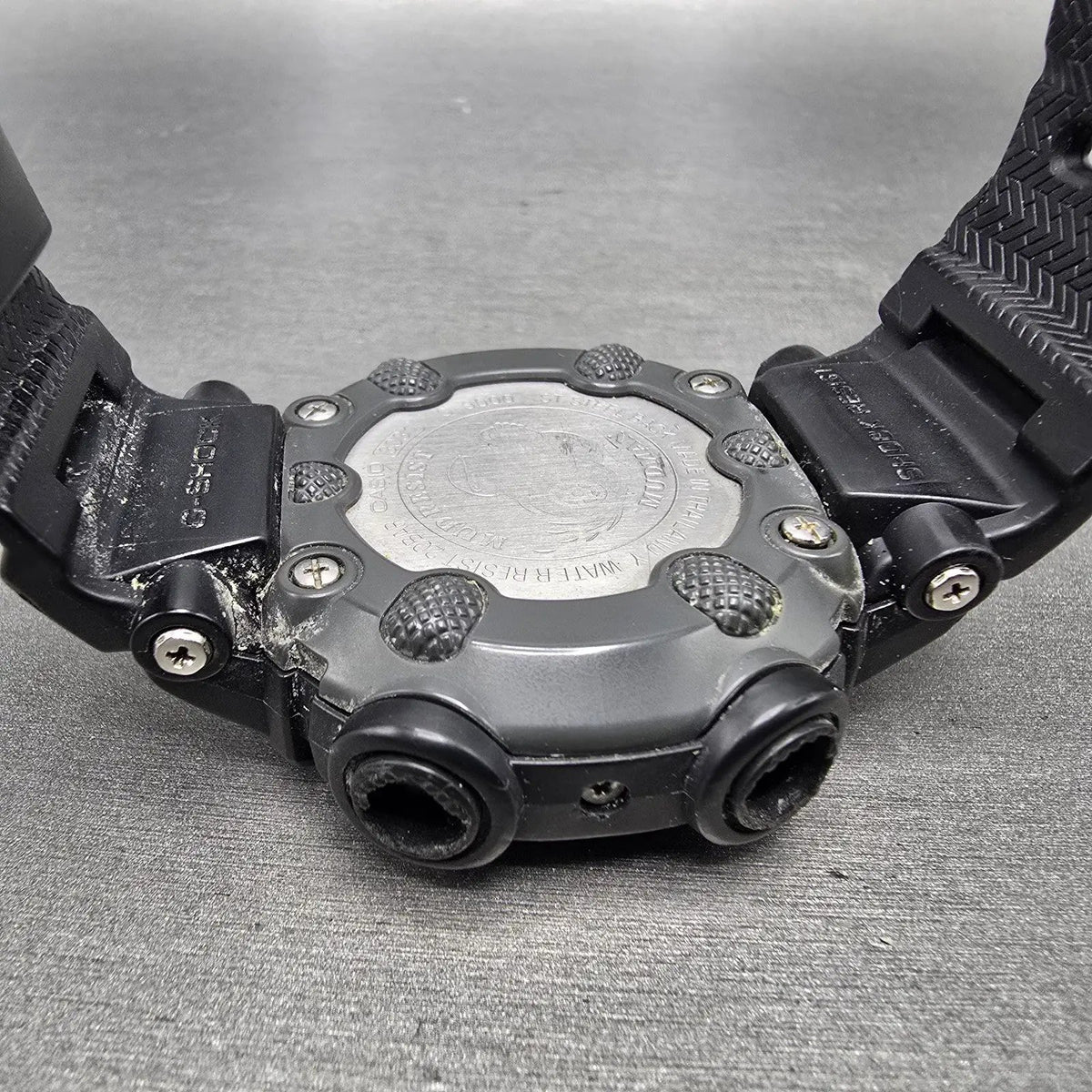 Casio G-Shock Mudman G-9000 Watch Men 46mm Black Gray Chrono Alarm READ New Batt9