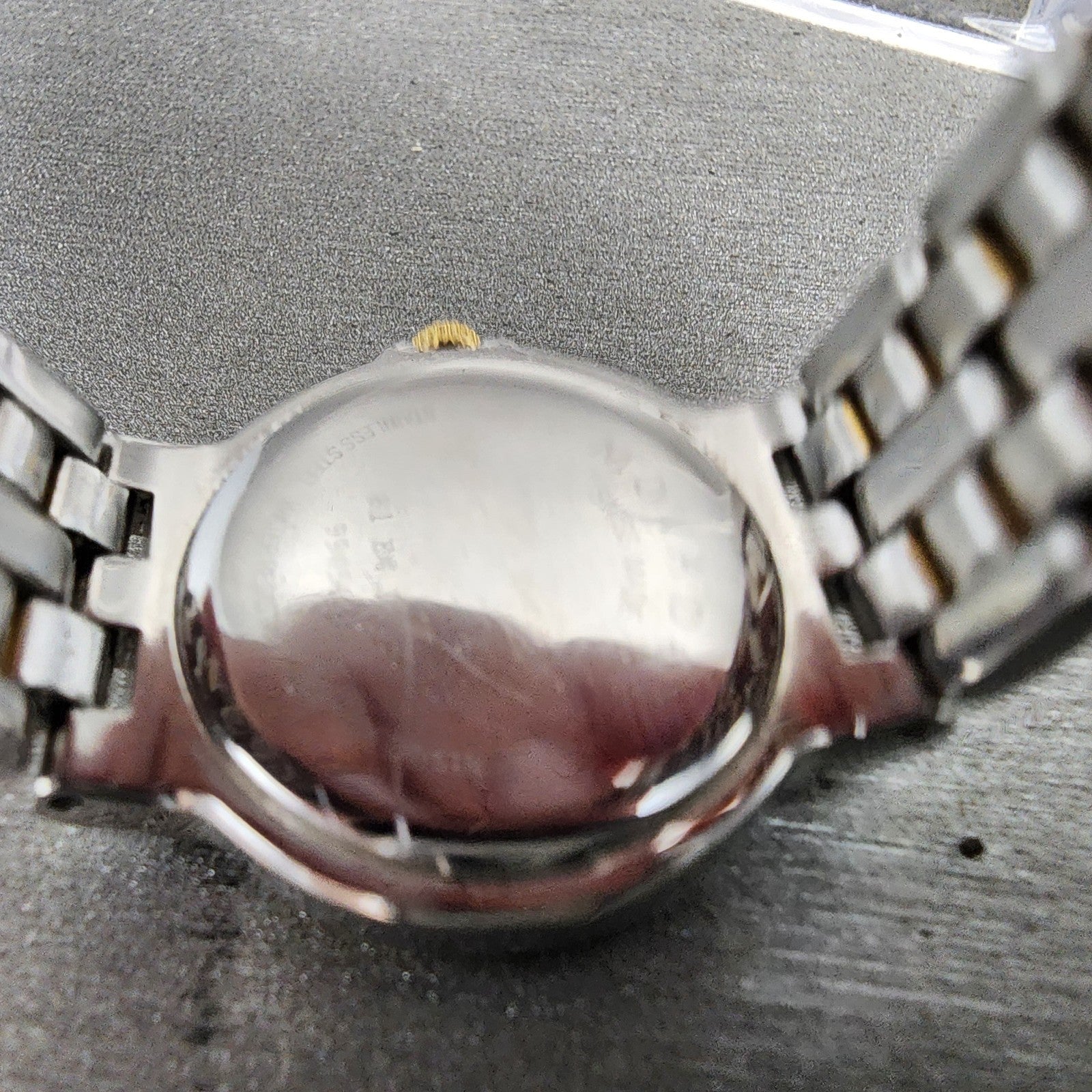 Movado Museum Watch Women 26mm Black Dial Two Tone Round 81 E4 1855 New Battery9