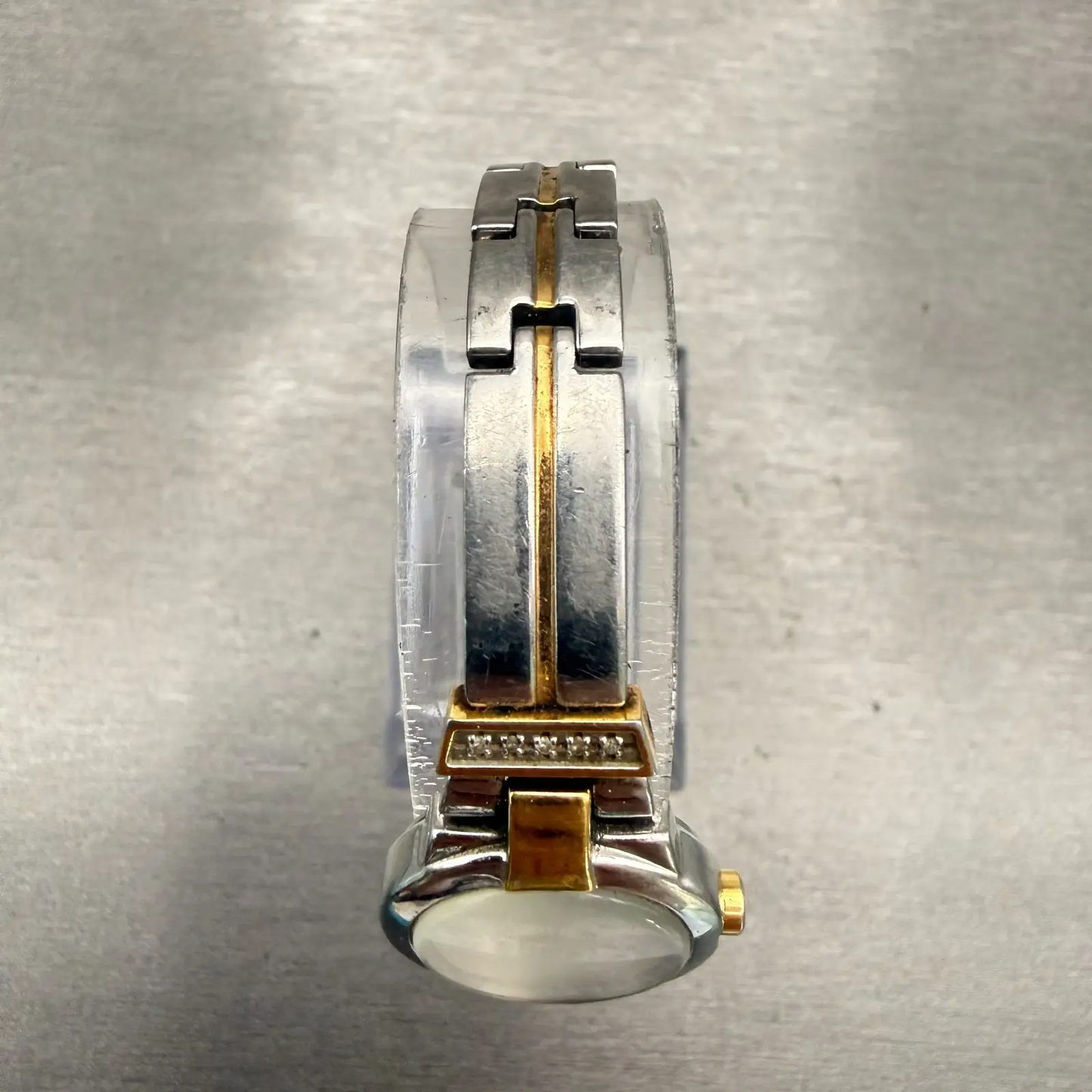 Seiko Watch Women 20mm White Dial Two Tone Round 1N00-0GM0 New Battery Vintage4
