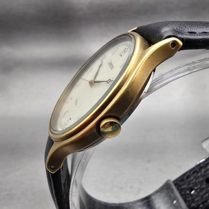 Citizen Vega Junction Watch Men 33mm White Dial Gold Tone 6A31-K02864 New Batt2