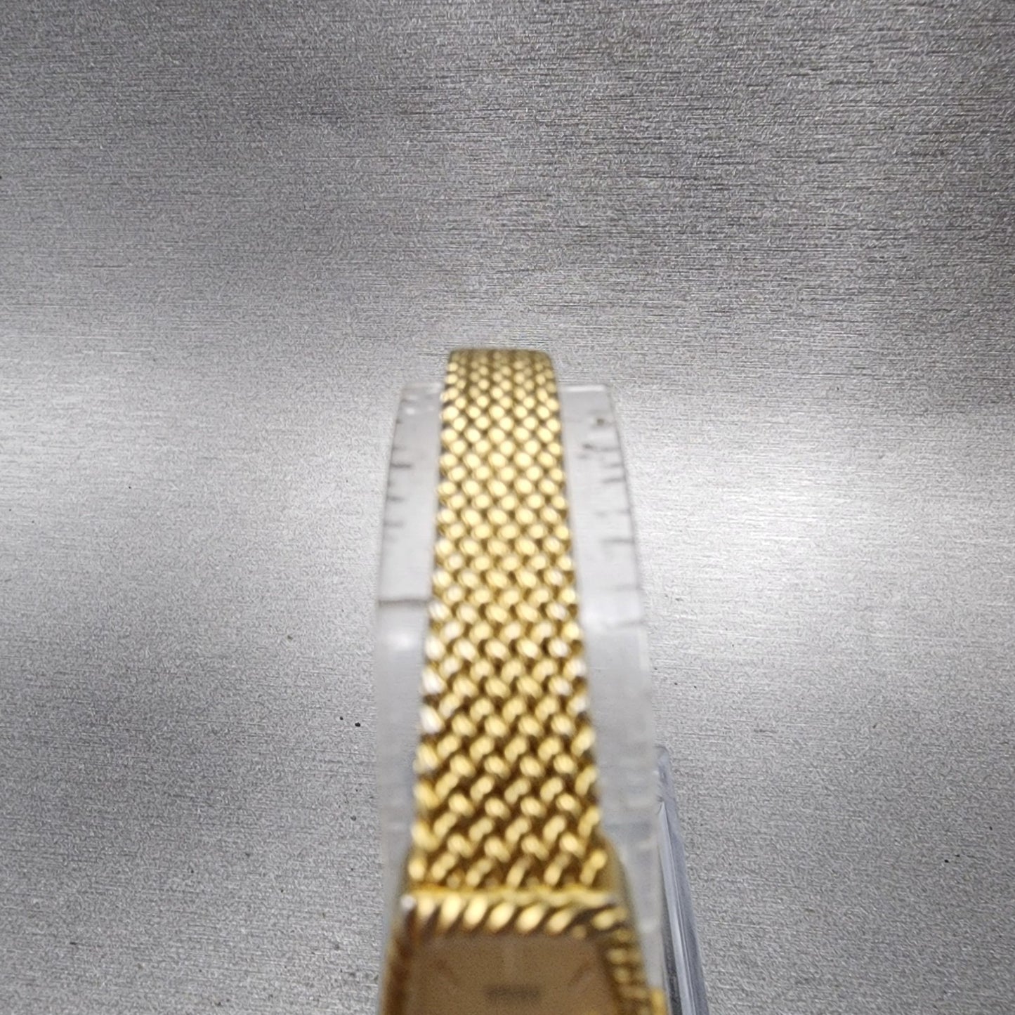 Seiko Tank Watch Women 14mm Champagne Dial Gold Tone 13205959 New Battery4
