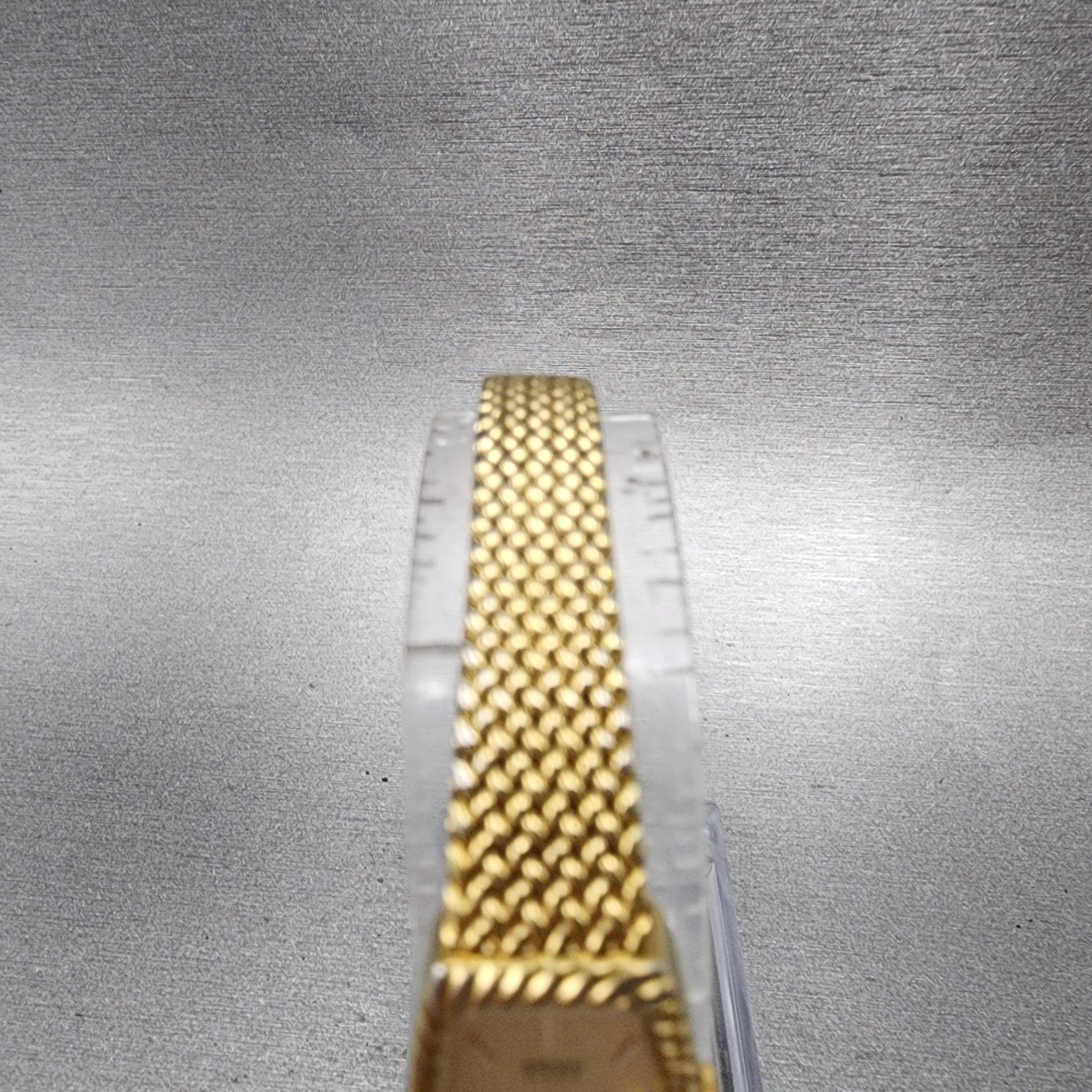 Seiko Tank Watch Women 14mm Champagne Dial Gold Tone 13205959 New Battery4