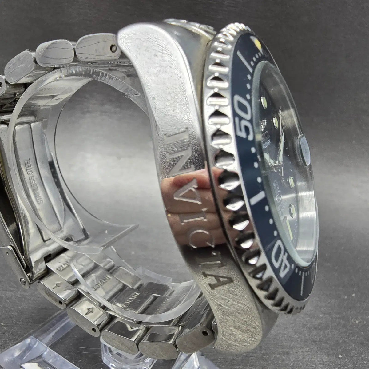 Invicta Grand Diver Automatic Watch Men 46mm Blue Dial Steel Date 18160 Round3