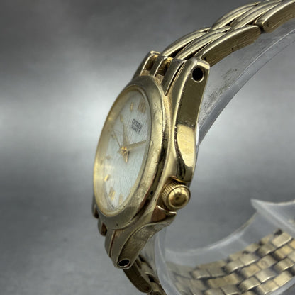 Citizen Watch Women 23mm MOP Dial Gold Tone Round 1032-S69764 New Battery2