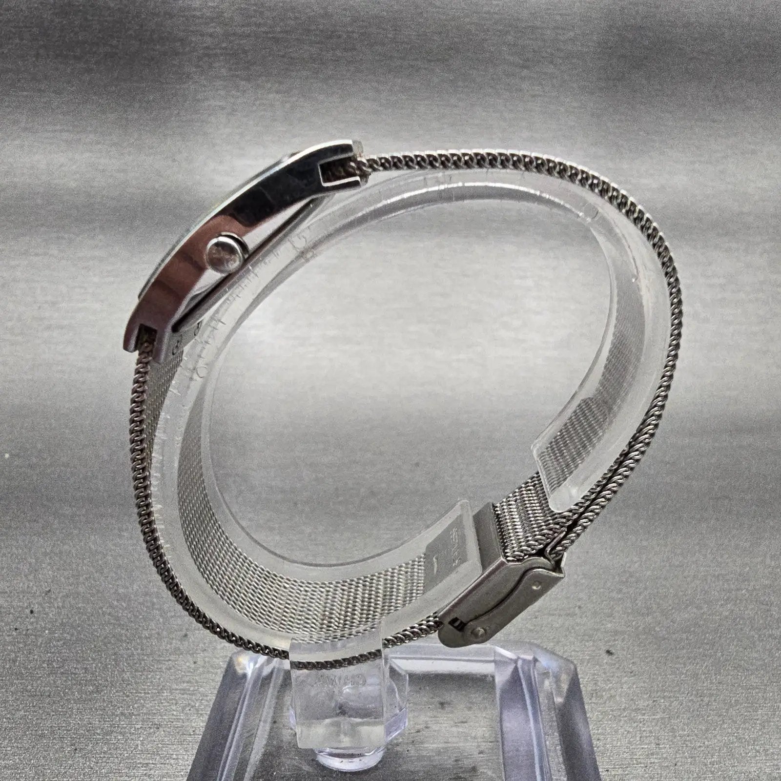 Skagen Denmark Watch Women 16mm Black Dial Silver Tone 271SSSBD New Battery6