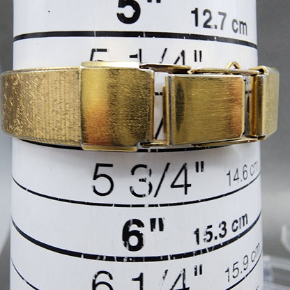 Seiko Tank Watch Women 12mm Champagne Dial Gold Tone 2e205409 New Battery10