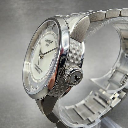 Tissot T-Classic Powermatic 80 Watch Women 30mm MOP Dial Stainless Steel Diamond