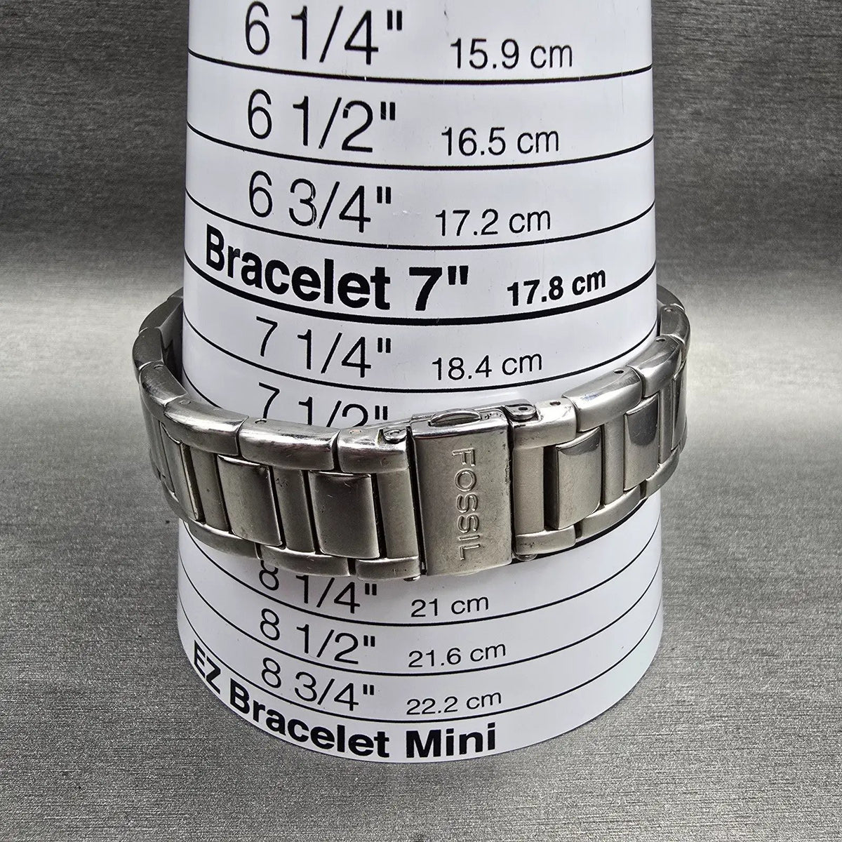 Fossil Arkitekt Tank Watch Men 32mm Blue Dial Silver Date FS-2931 New Battery9
