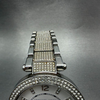 Michael Kors Parker Watch Women 39mm White Dial Steel Daydate MK-6759 New Batt4