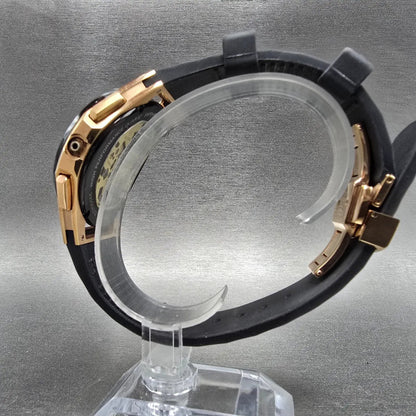 Bulova CURV Chronograph Watch Men 44mm Black Dial Roes Gold 98A185 PARTS7