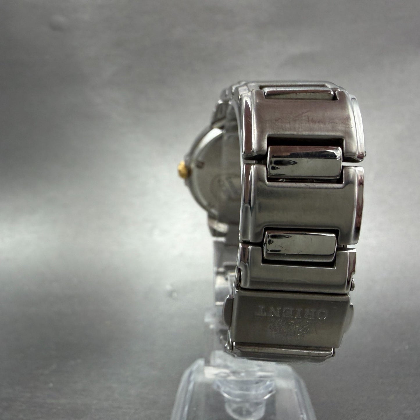 Orient Crystal Tri Star Watch Men 36mm White Dial Steel Date Round New Battery7