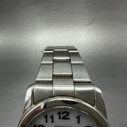 Citizen Reguno Watch Men 37mm White Dial Silver Tone Solar Round Runs E0314