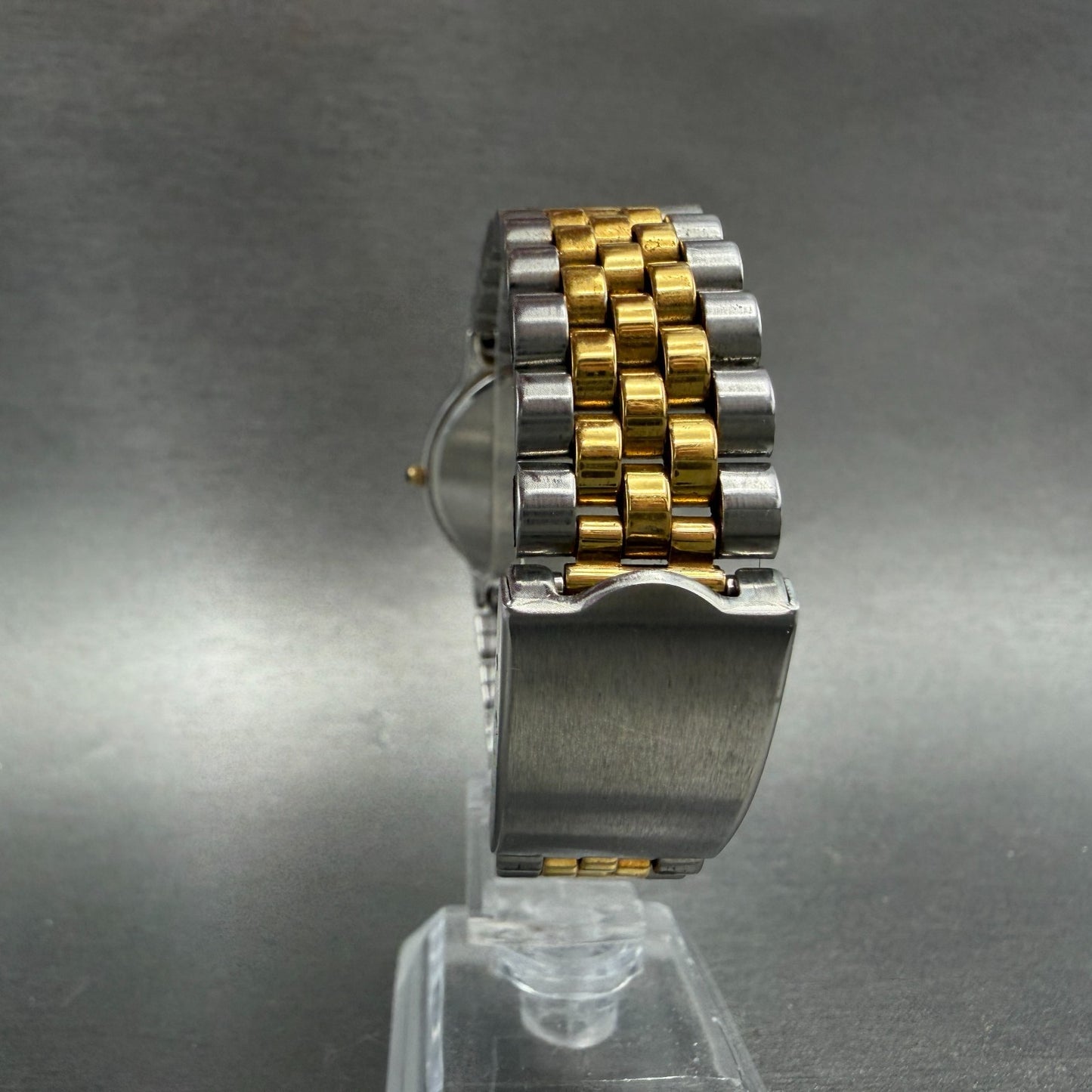 Seiko Dolce Watch Men 31mm White Dial Two Tone Round 9530-6040 New Battery7