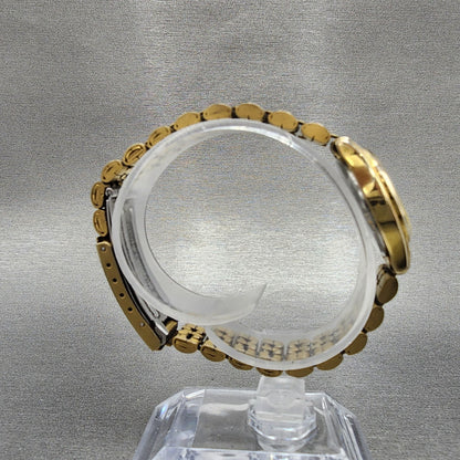 Citizen Watch Women 23mm Champagne Dial Gold Tone Daydate 6000S38231 New Batt8