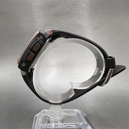 Casio BabyG BGT300J Watch Women 36mm Brown Tone Analog Digital Rectangle Runs6