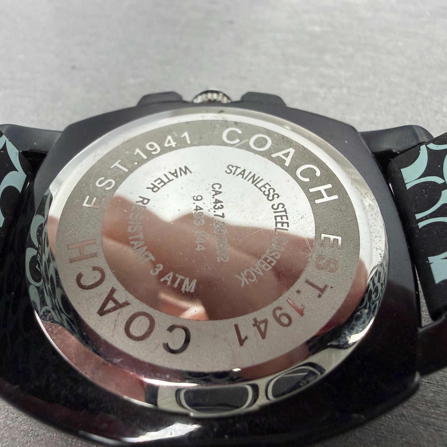 Coach Boyfriend Watch Women 39mm White Dial Black Tone Round New Battery9