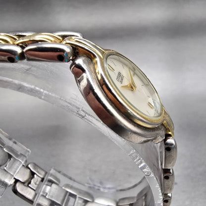 Citizen Watch Women 20mm MOP Dial Two Tone Round 5920-S57308 New Battery Vintage3