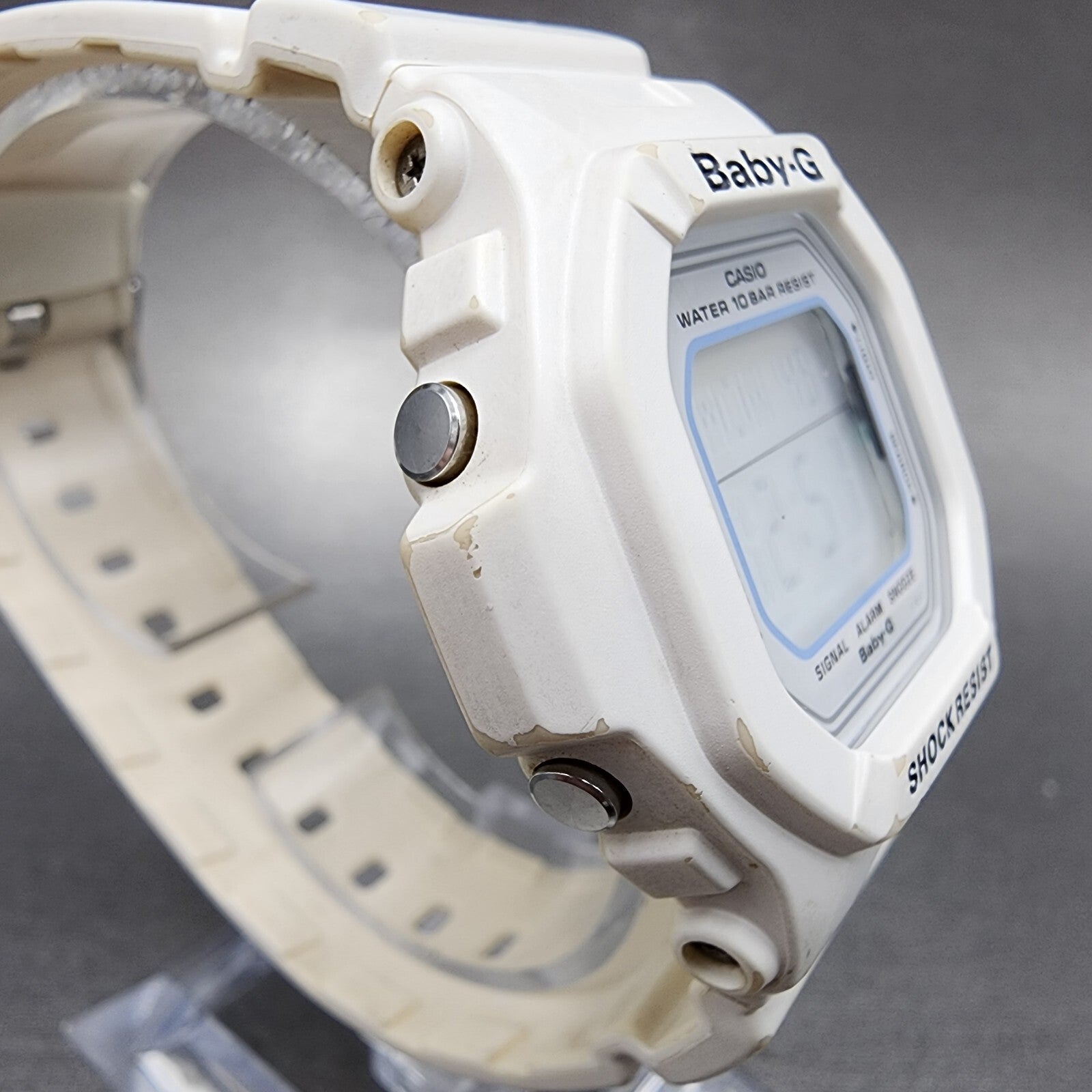 Casio BabyG BG5600WH Watch Women 40mm Digital White Tone Octagon New Battery3