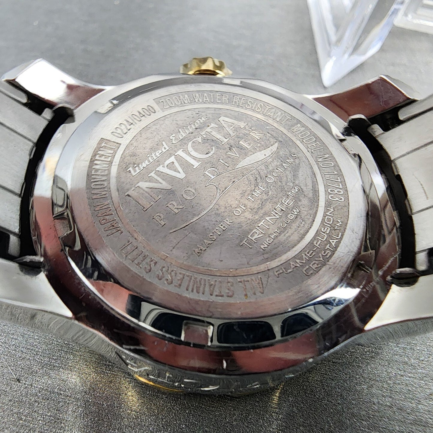Invicta Pro Diver Watch Women 38mm White Dial Two Tone Daydate Round New Battery9