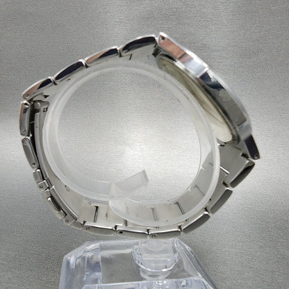 Technos 1900 Watch Men 41mm White Dial Steel Octagon T2591 New Battery