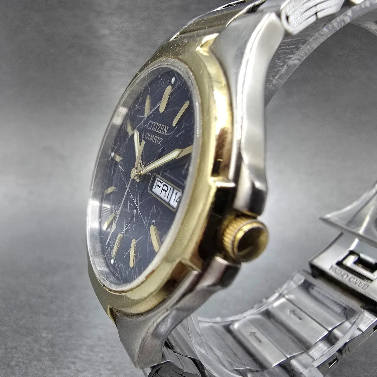 Citizen Watch Men 36mm Blue Dial Two Tone Daydate Round 2500-S99329 PARTS3